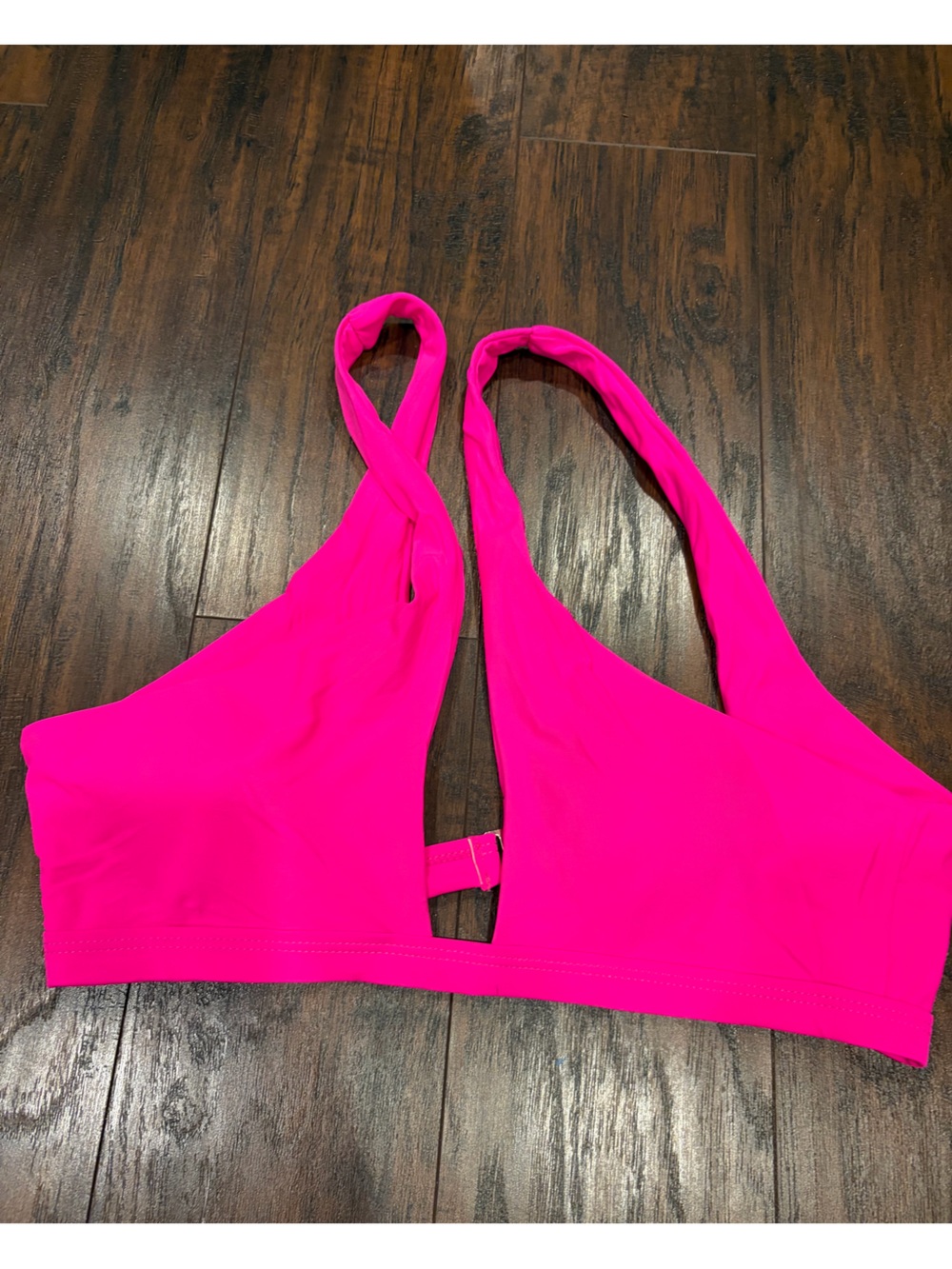 SHEIN Neon Hot Pink Bikini Top